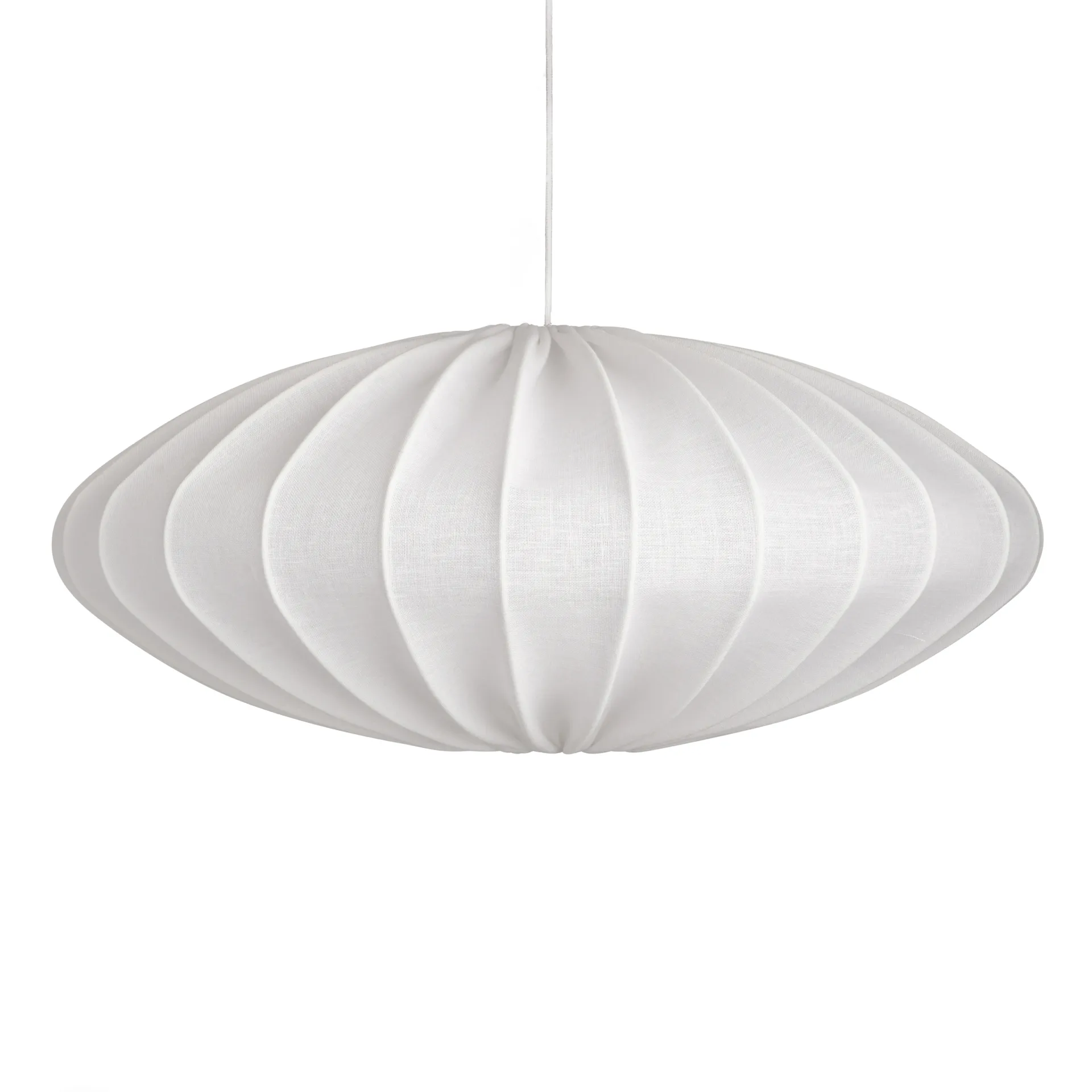 Ellipse 亚麻灯罩65cm, 白色 Watt & Veke