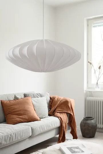 Ellipse 亚麻灯罩65cm - 白色 - Watt & Veke