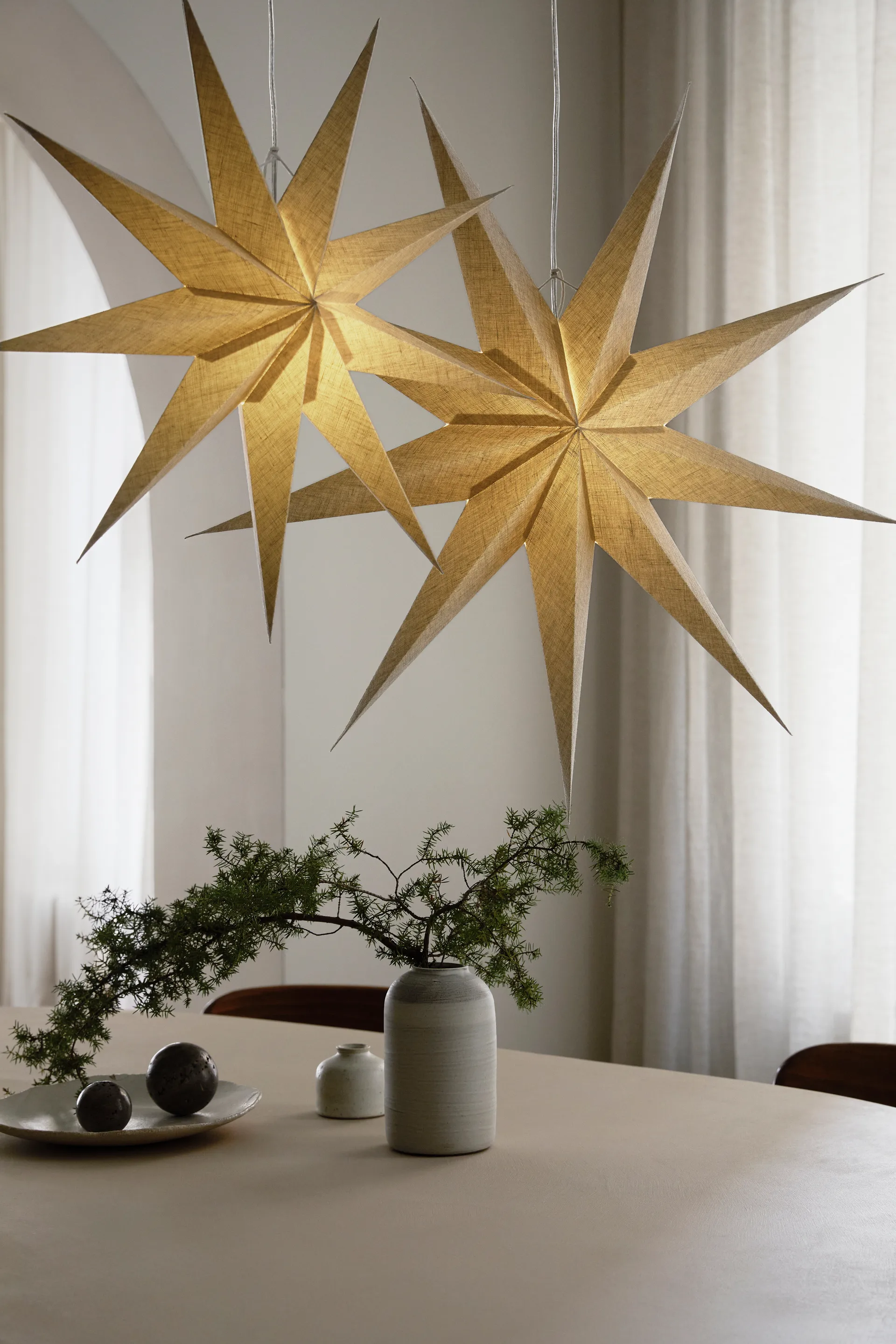 Lina advent star Ø60 cm, 原色/自然色 Watt & Veke