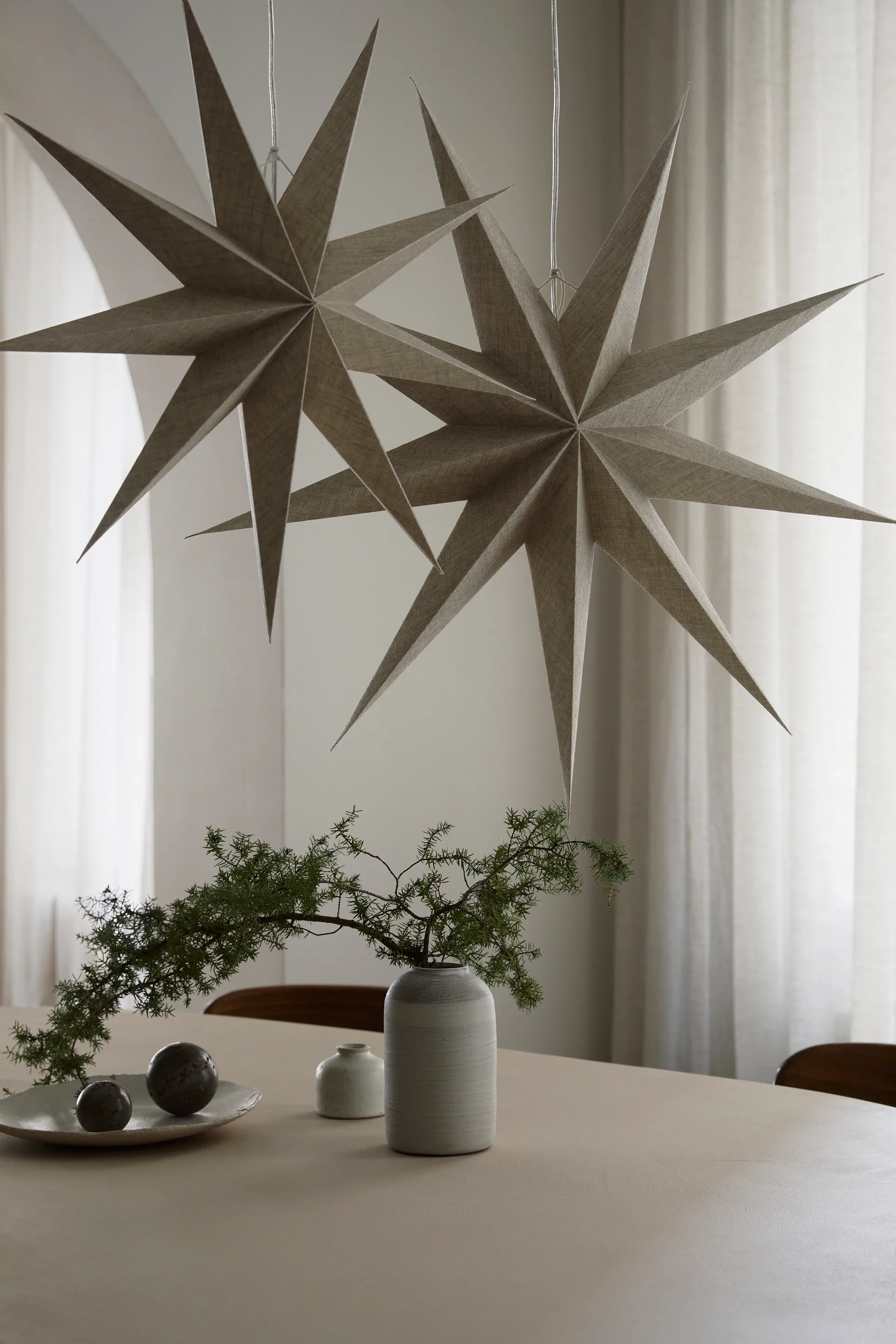 Lina advent star Ø80 cm, 原色/自然色 Watt & Veke