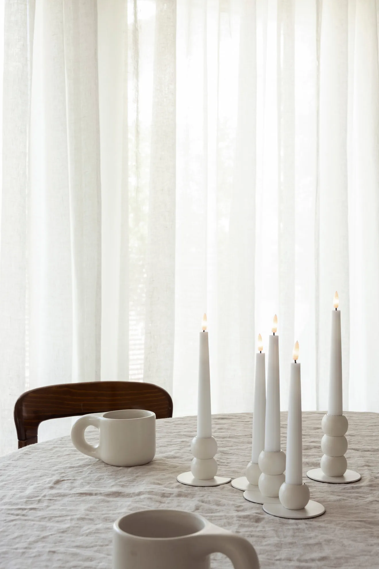 Lykke combinable 烛台 incl. 5 pcs LED-light, White Watt & Veke