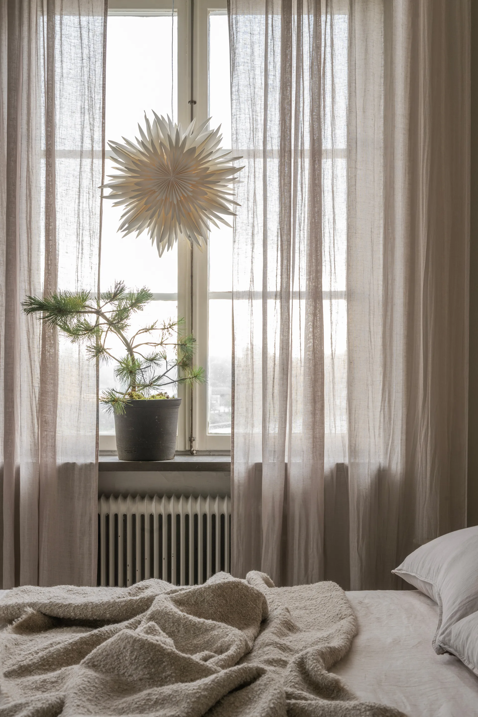 Maja advent star Ø50 cm, 白色 Watt & Veke