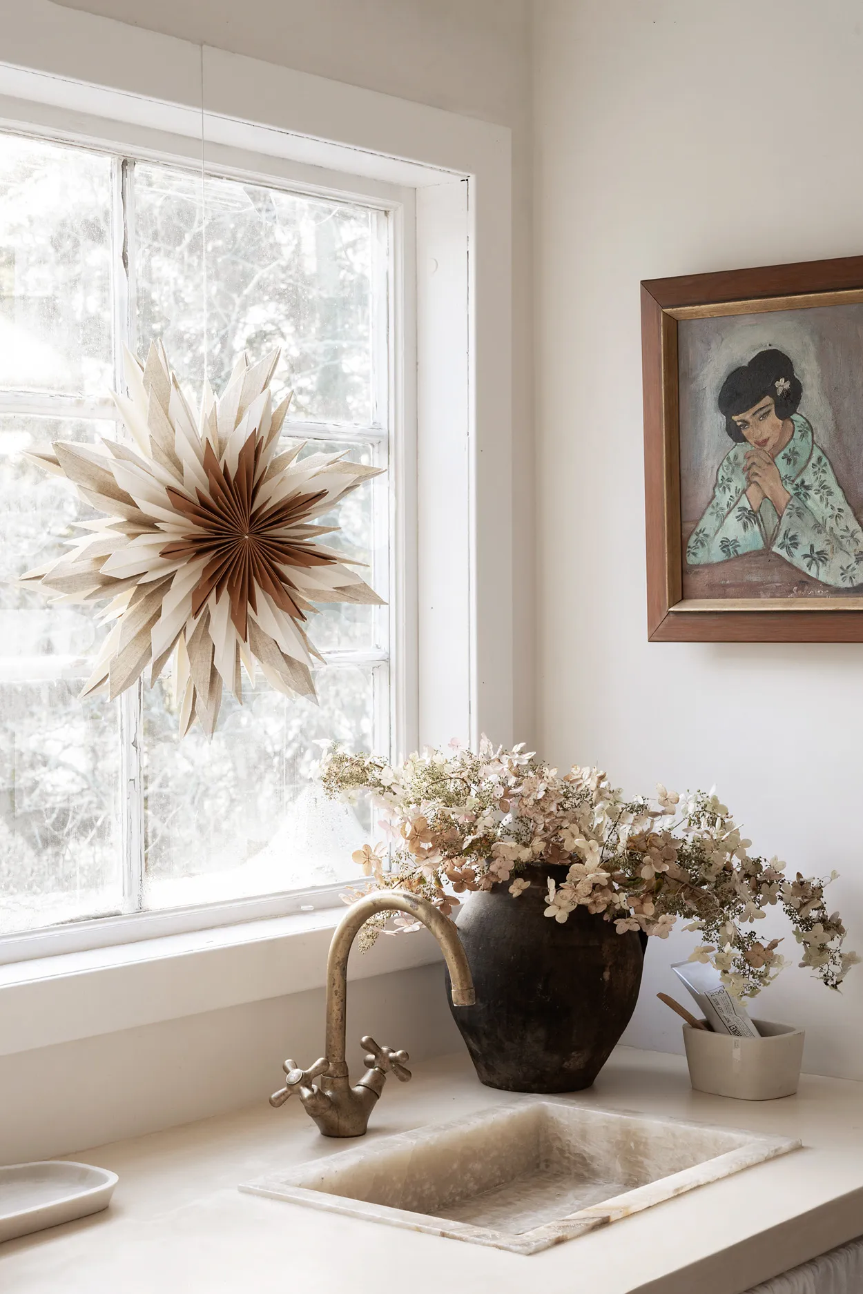 Marta advent star Ø44 cm, 棕色 Watt & Veke