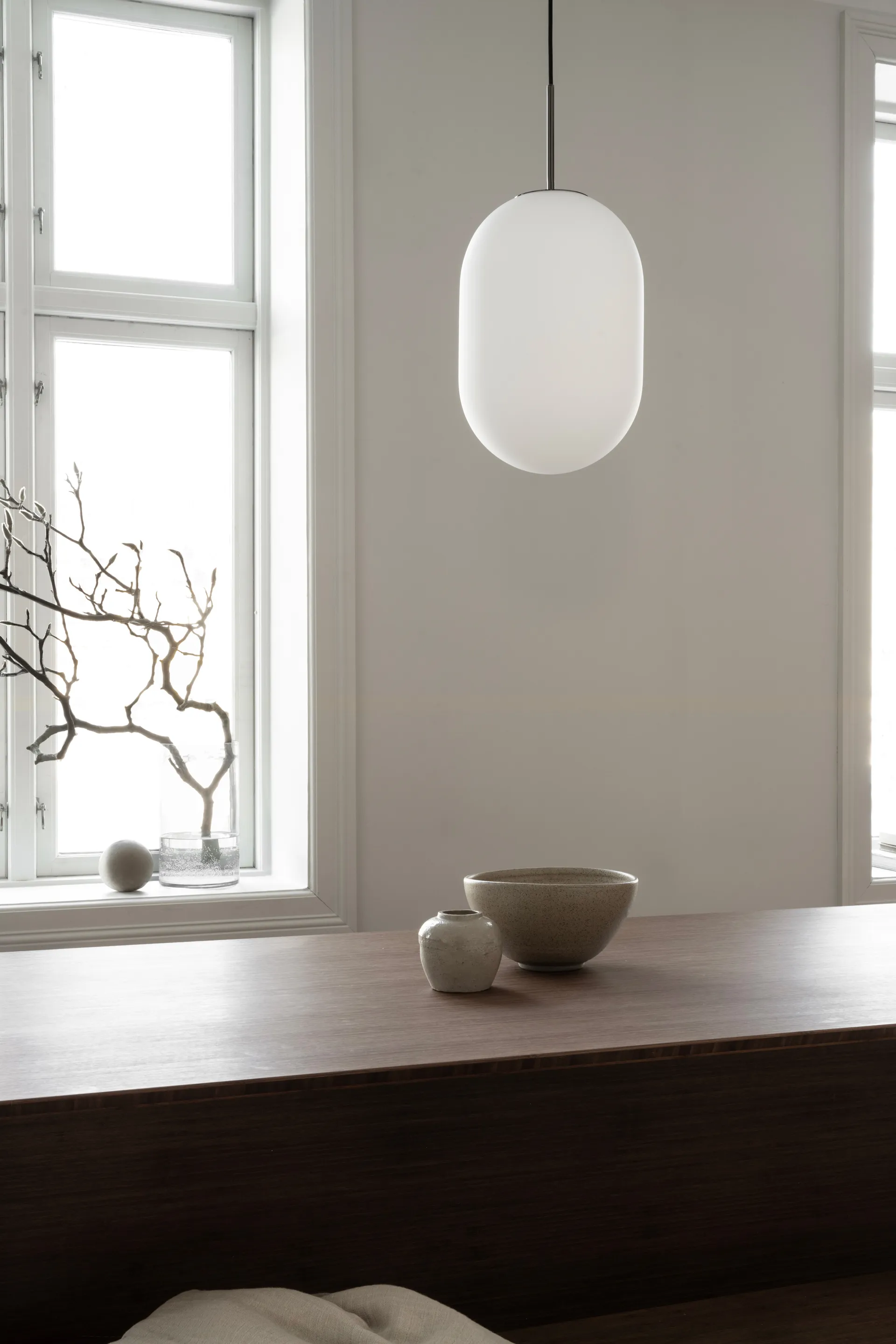 Noor吊坠 L款 Ø24cm, 白色 Watt & Veke