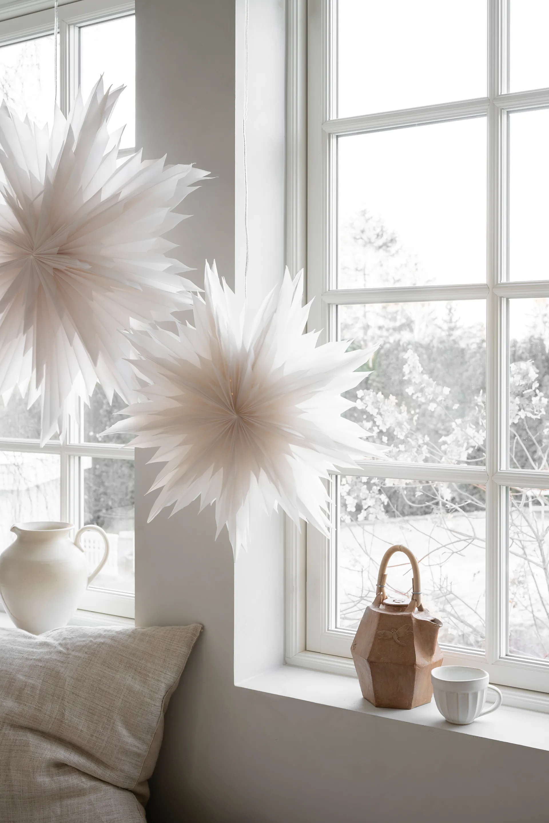 Oslo Christmas star Ø80 cm, 白色 Watt & Veke