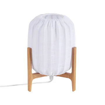 Prisma 台灯 - 自然木色-白色, Mini Ø16x24.3 cm - Watt & Veke