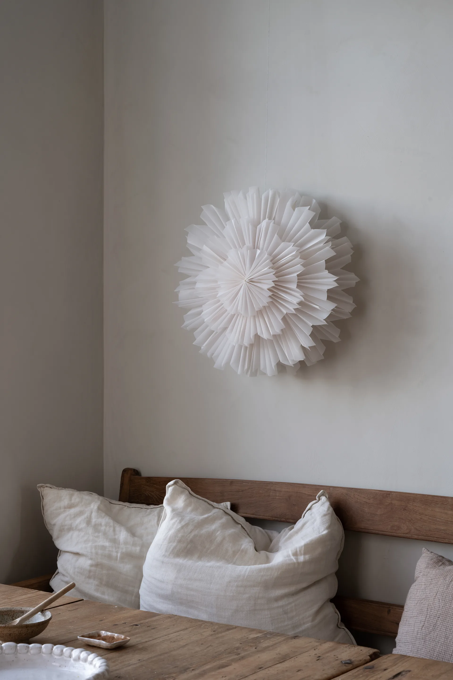 Snöblomma advent star, Ø44 cm Watt & Veke