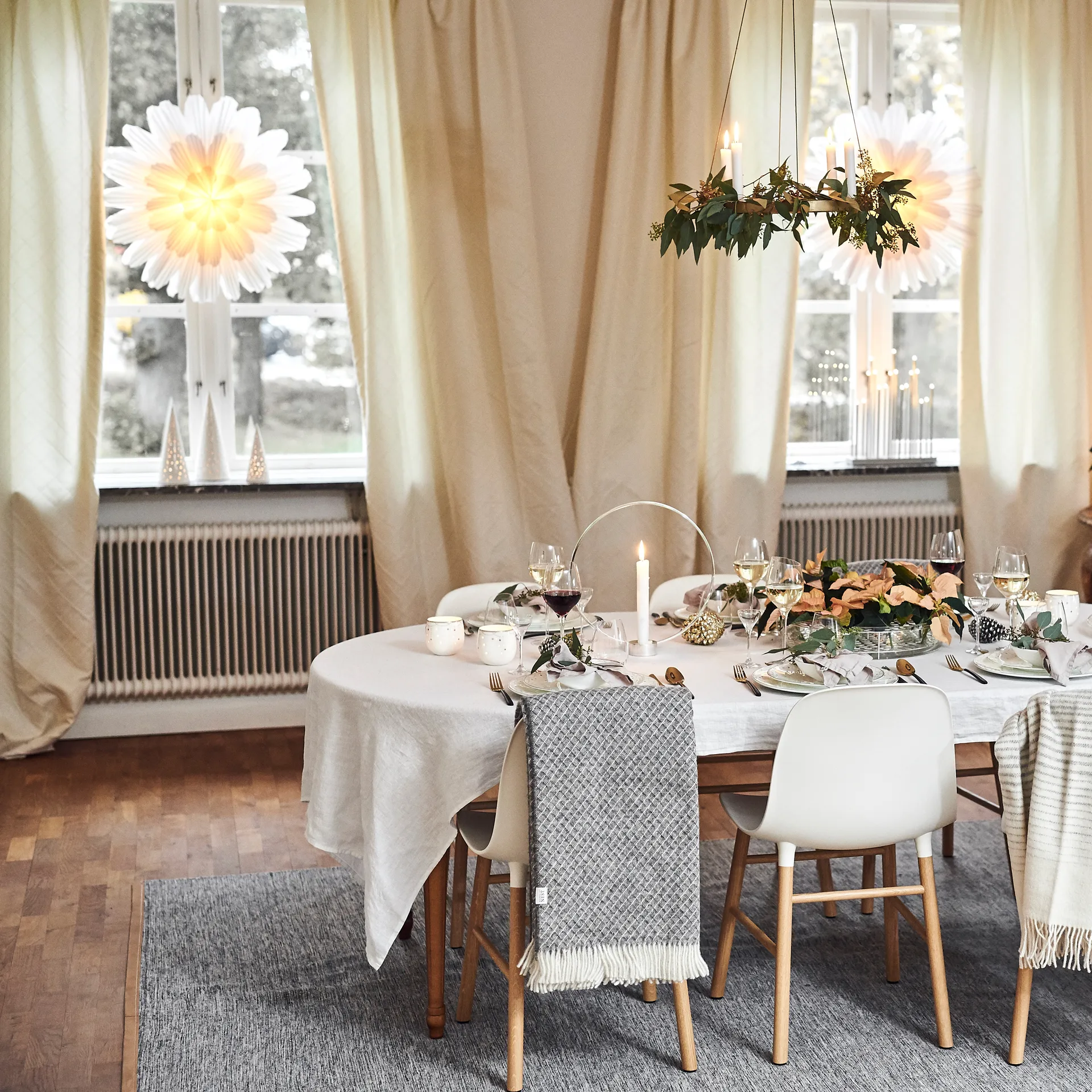 Snöblomma advent star, 68cm Watt & Veke