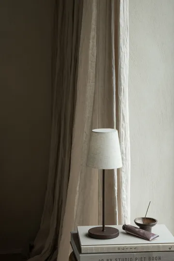 Tyra 便携式台灯直径14cm - 咖啡色 - Watt & Veke