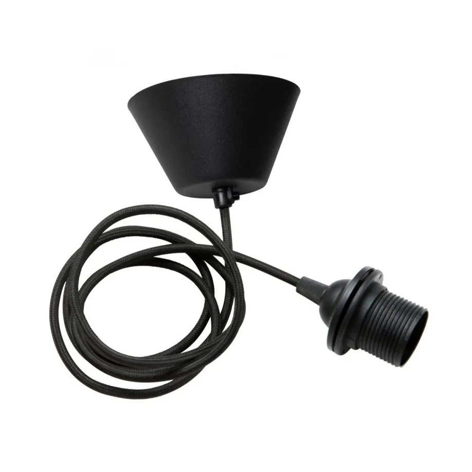 Watt & Veke ceiling suspension textile, 黑色 Watt & Veke