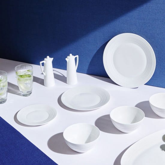White Strata 盘子, Ø 27 cm Wedgwood
