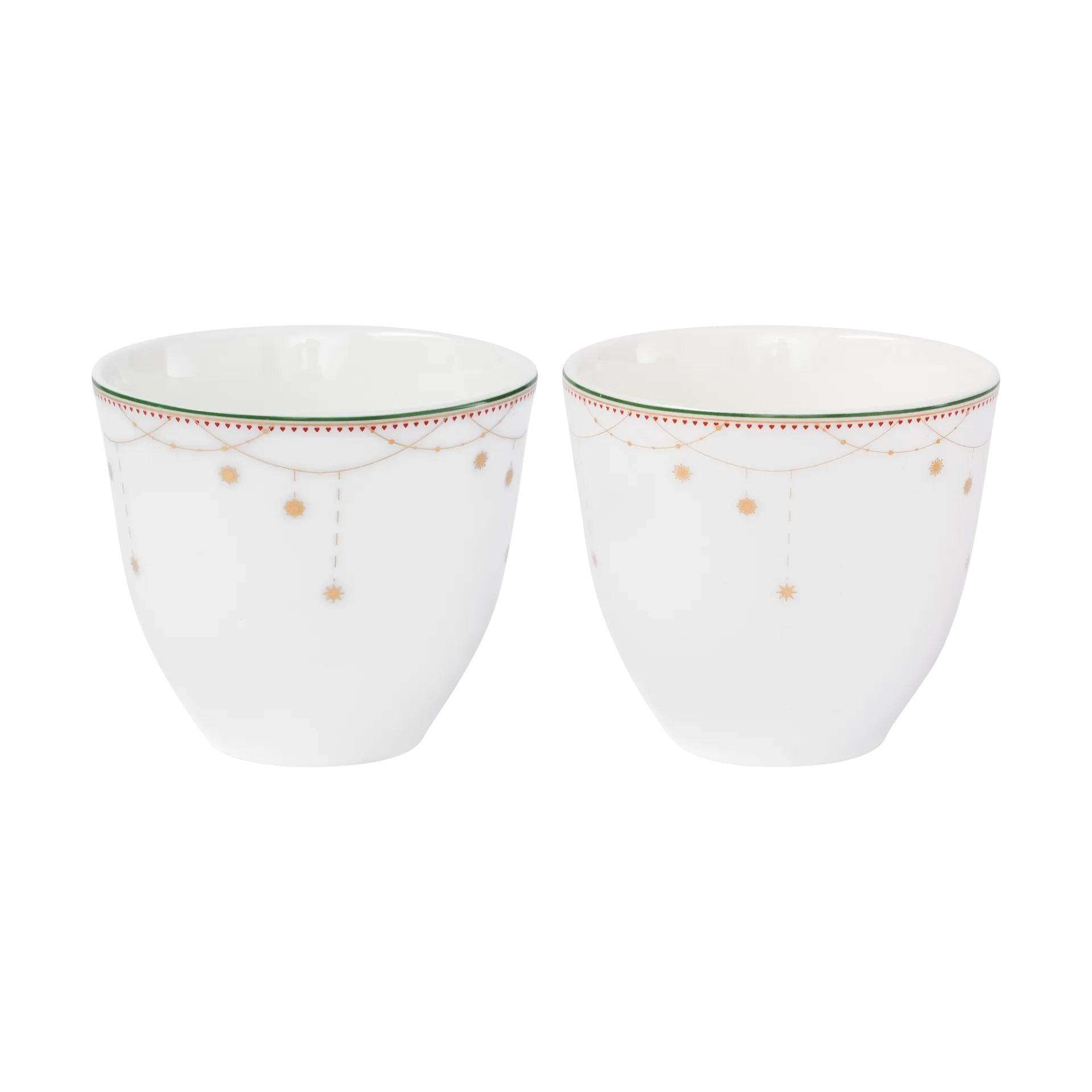 圣诞晨花环杯2件装200ml, 白色 Wik & Walsøe