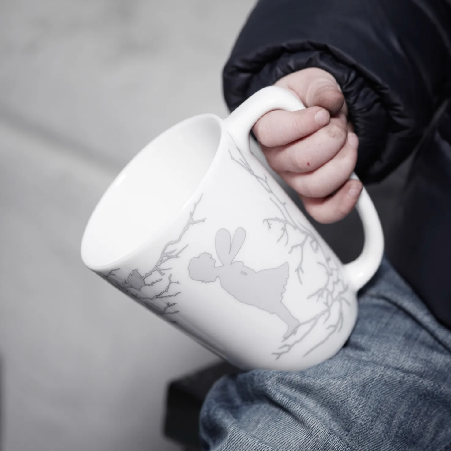 Alv 马克杯 30 cl, 白色-银色 Wik & Walsøe