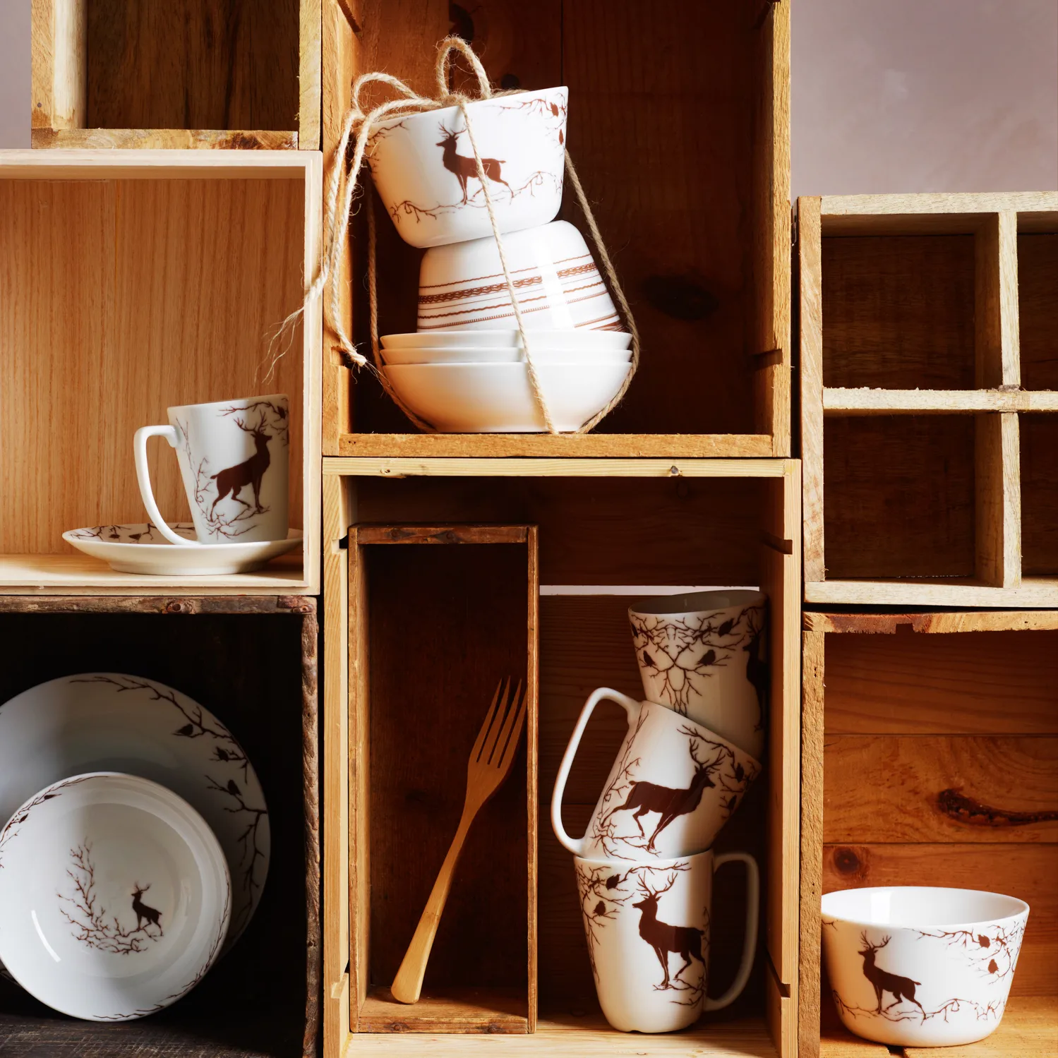 Alveskog 碗  13 cm, 棕色 Wik & Walsøe