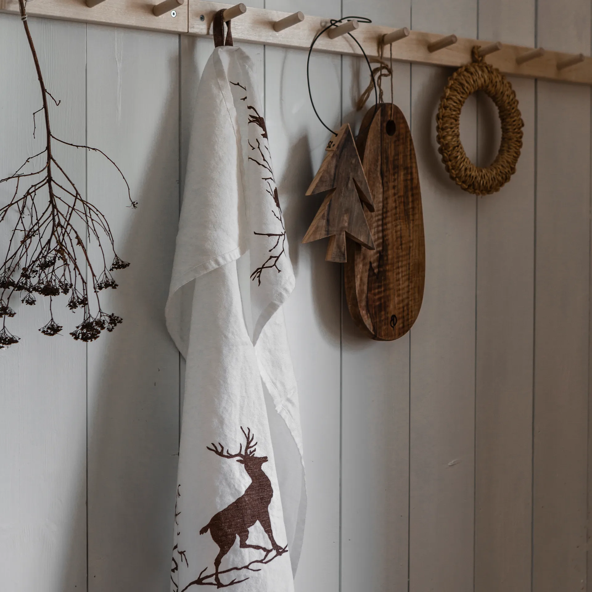 Alveskog 厨房巾  47x70 cm, 白色 Wik & Walsøe