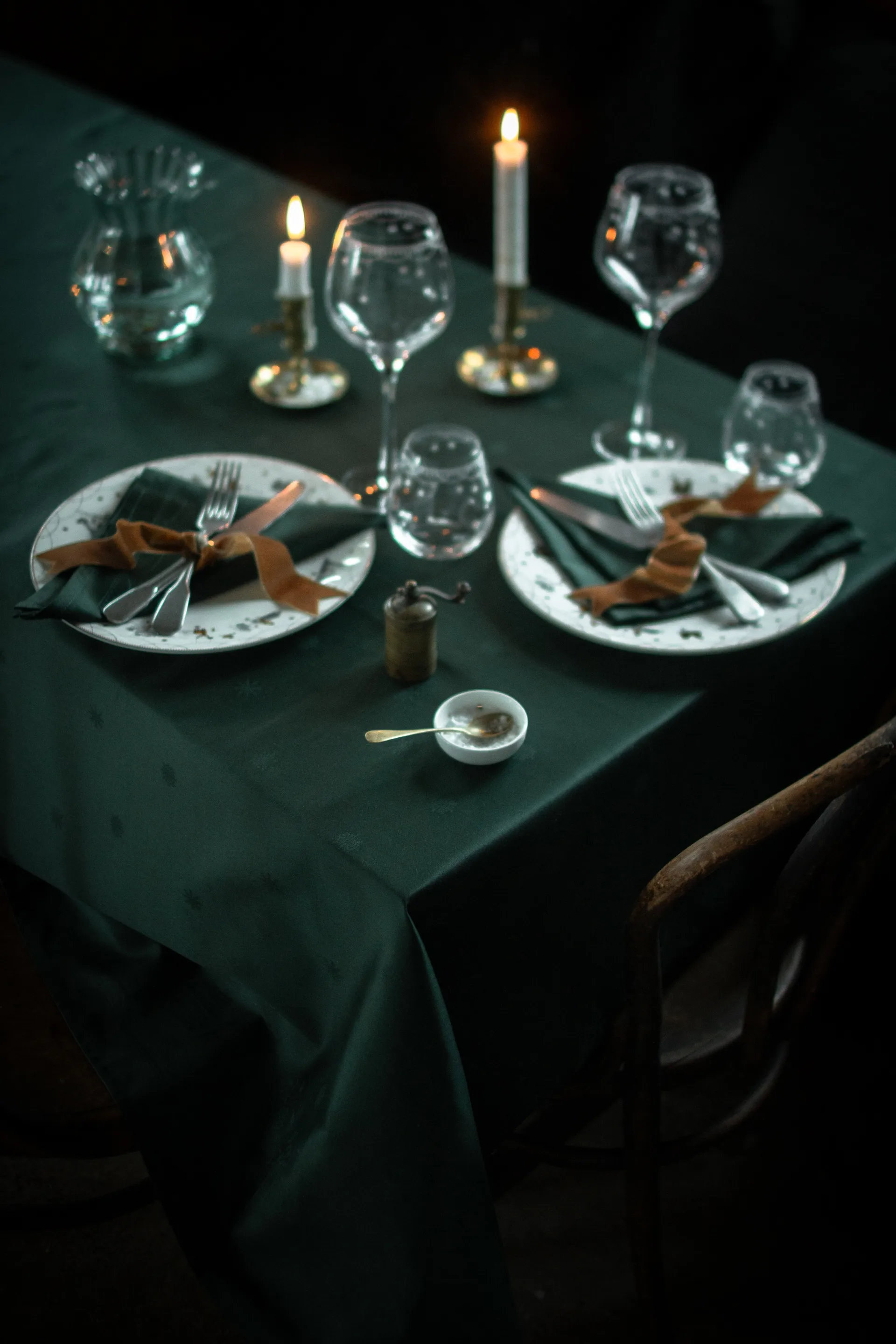 Julemorgen 桌布, 绿色, 140x240 cm Wik & Walsøe