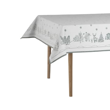 Julemorgen 桌布 - 白色-绿色, 140x300 cm - Wik & Walsøe