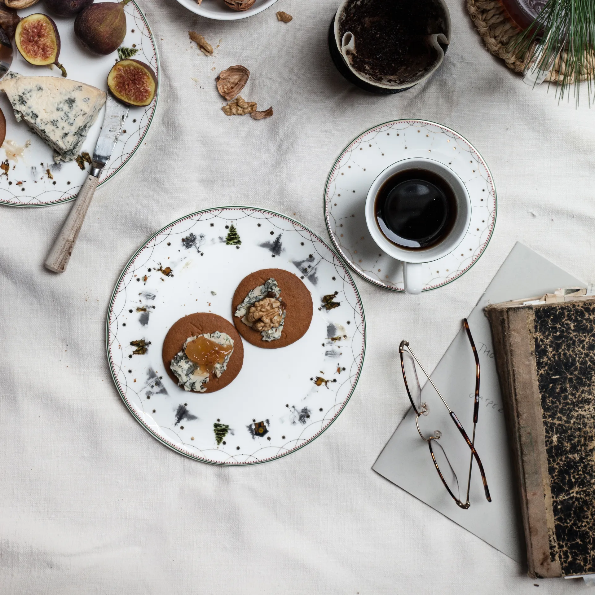 Julemorgen 盘子, Ø20 cm Wik & Walsøe