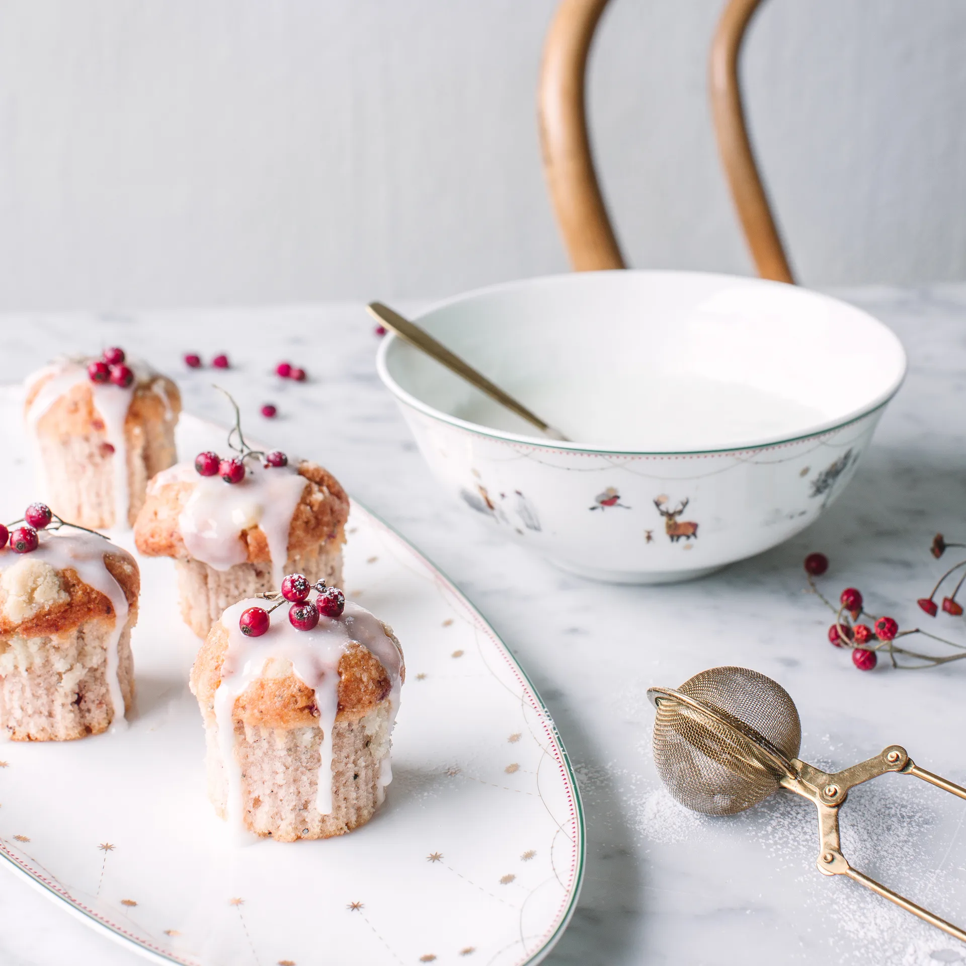 Julemorgen 碗  , 22 cm Wik & Walsøe