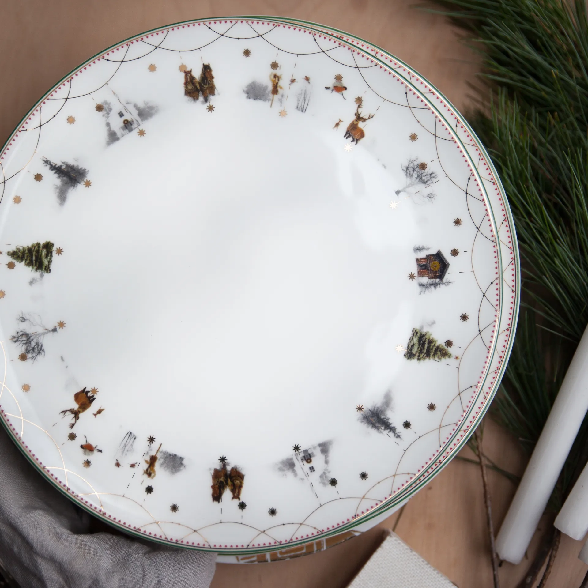 Julemorgen餐盘, Ø28cm Wik & Walsøe