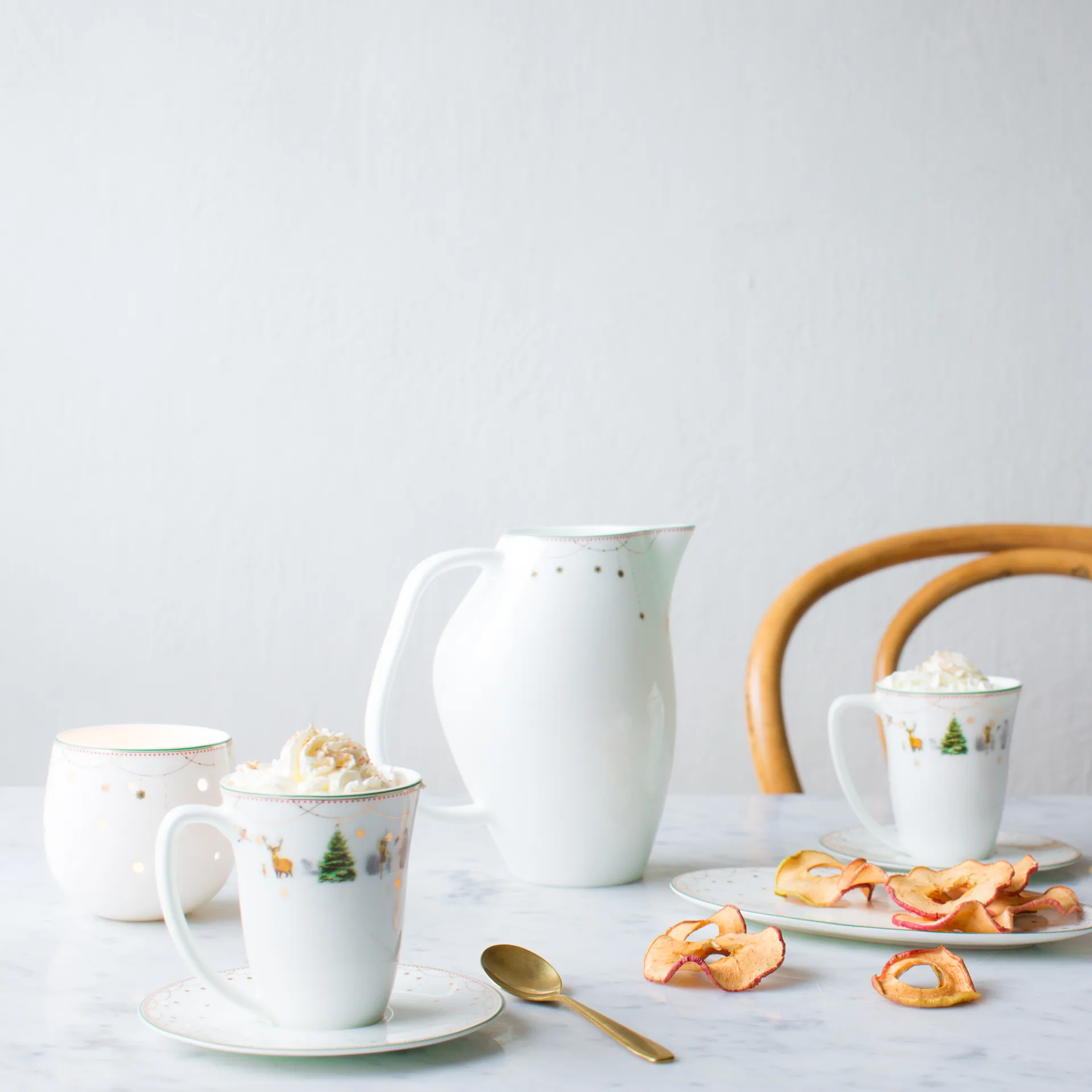 Julemorgen 杯子 30 cl 两件套装, 白色 Wik & Walsøe