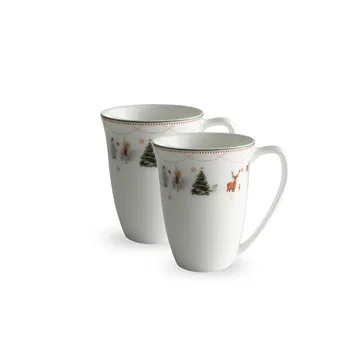 Julemorgen 杯子 300ml 两件套装 - 白色 - Wik & Walsøe