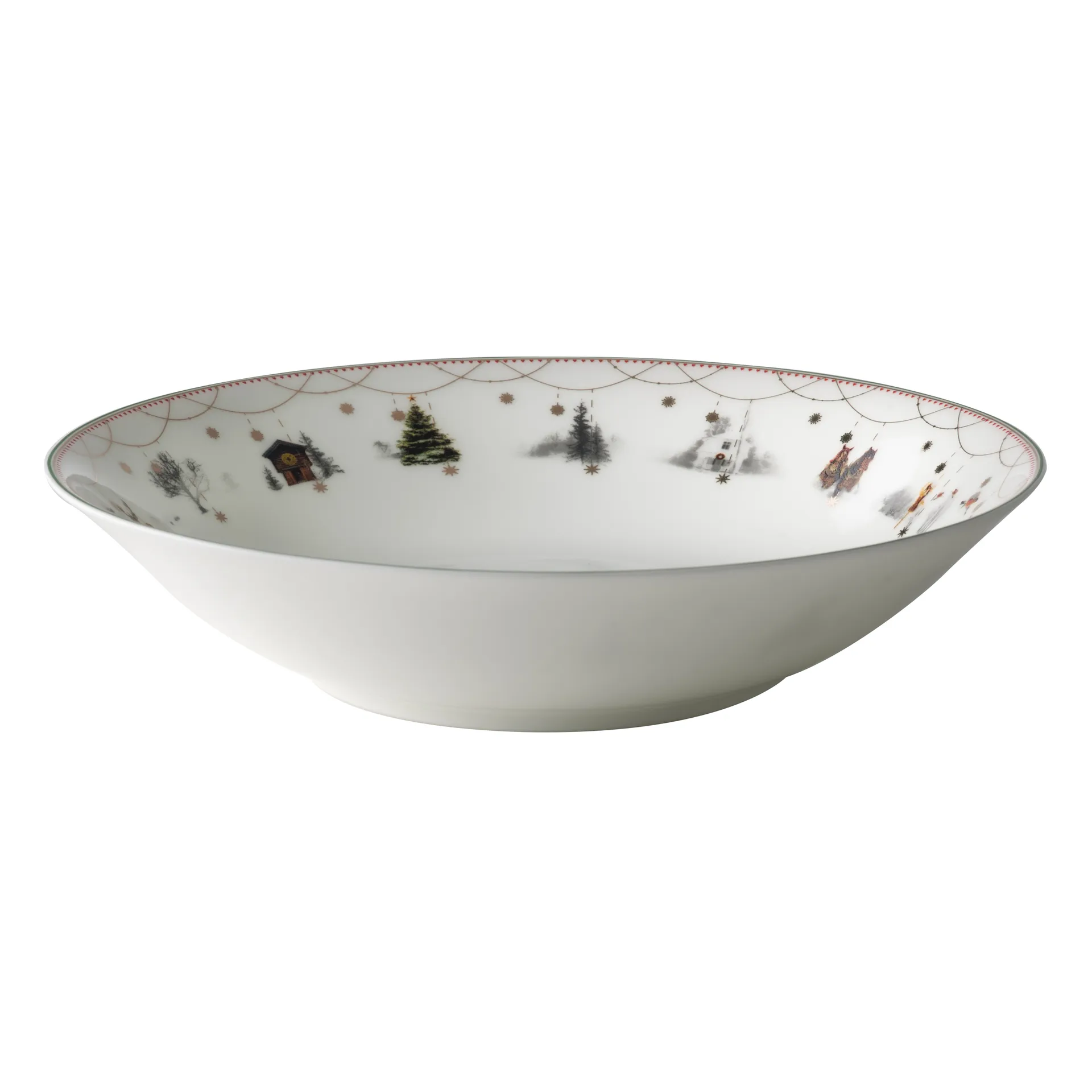 Julemorgen deep  盘子, 20cm Wik & Walsøe