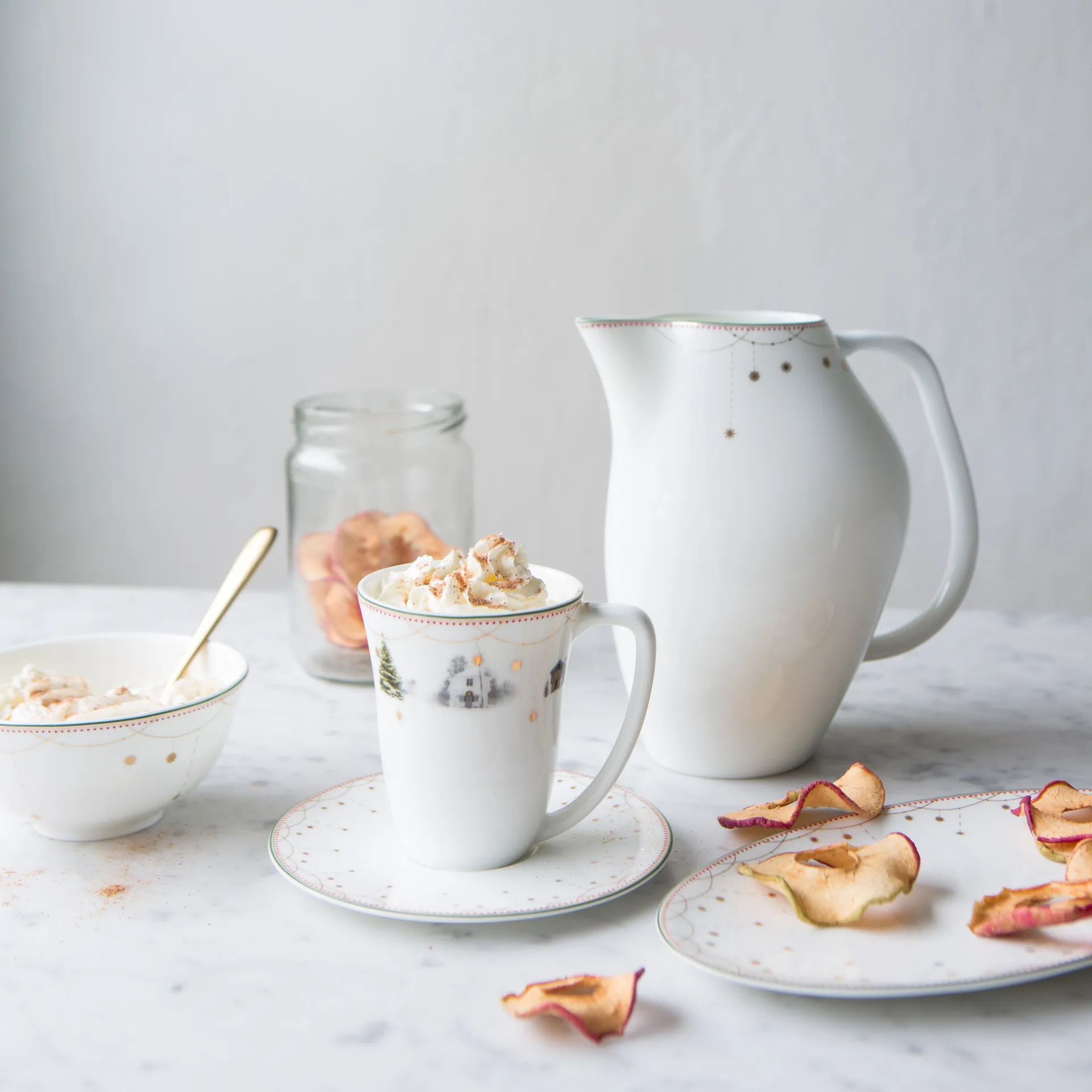 Julemorgen serving 盘子 oval, 20 cm Wik & Walsøe