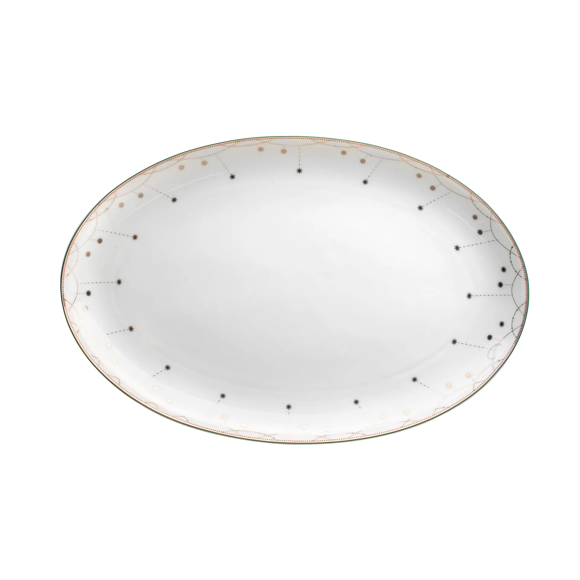 Julemorgen serving 盘子 oval, 45 cm Wik & Walsøe