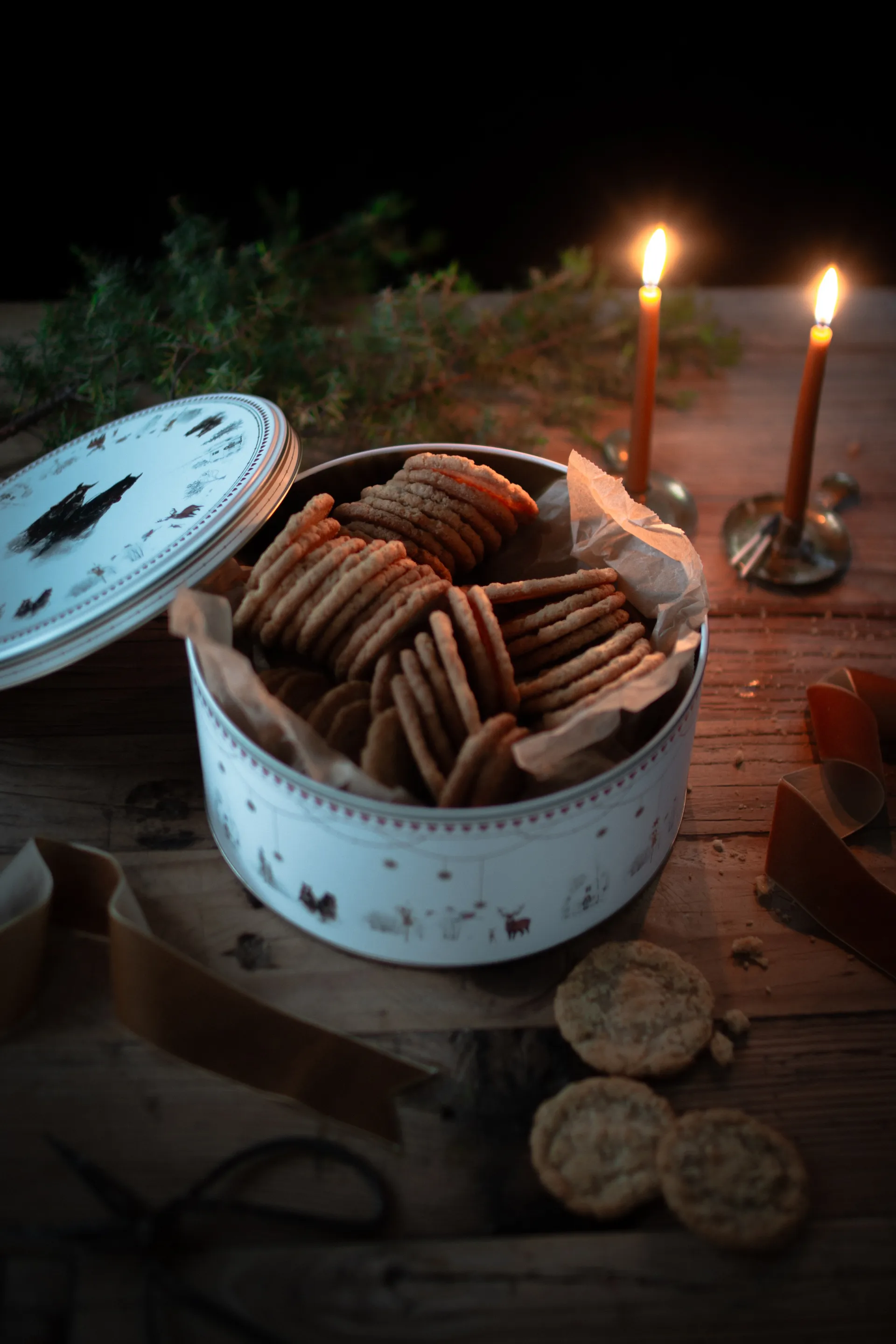 Julemorgen Story Cookie 罐子 2件, 白色-彩色 Wik & Walsøe