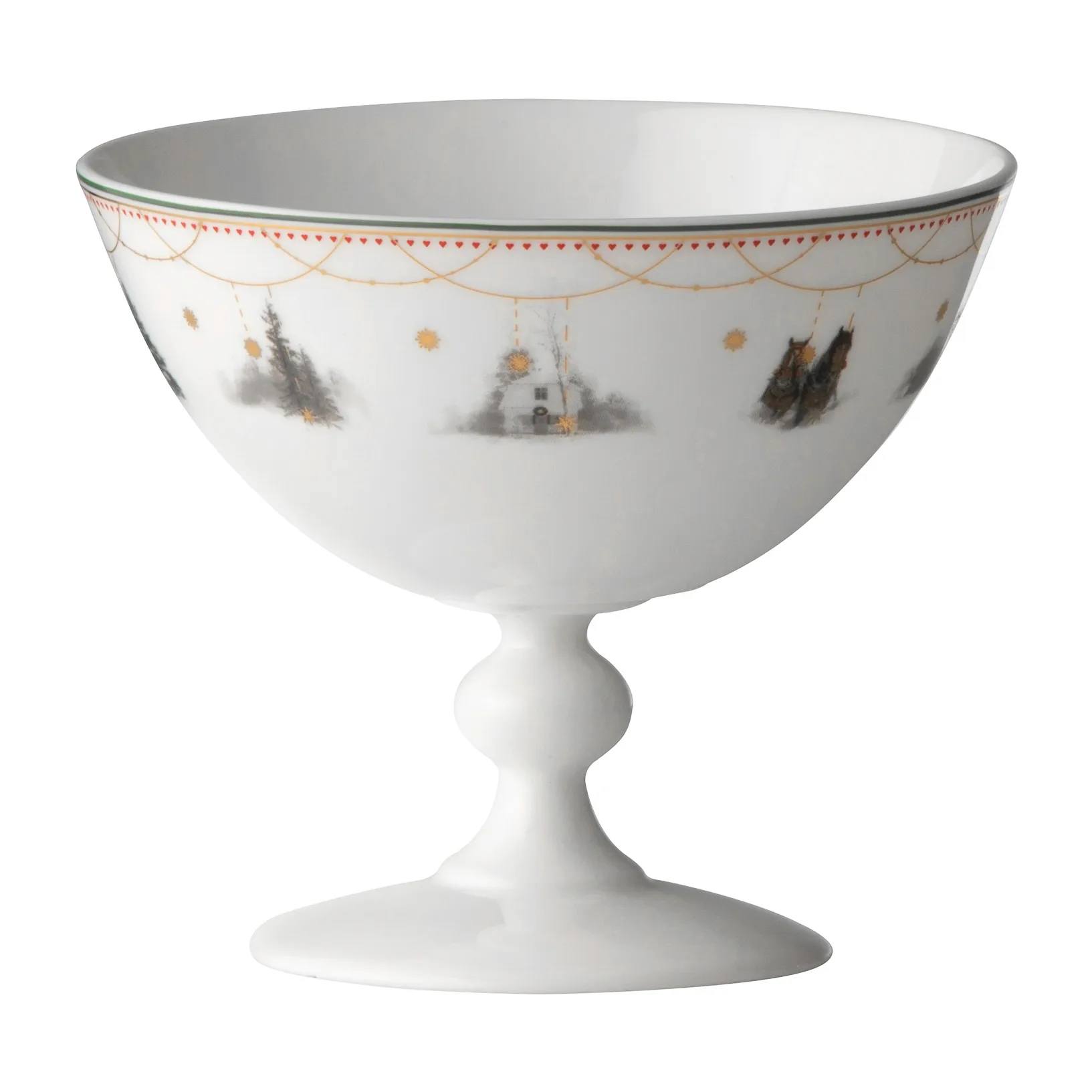 Julemorgen Story 碗  on foot, Ø13 cm Wik & Walsøe