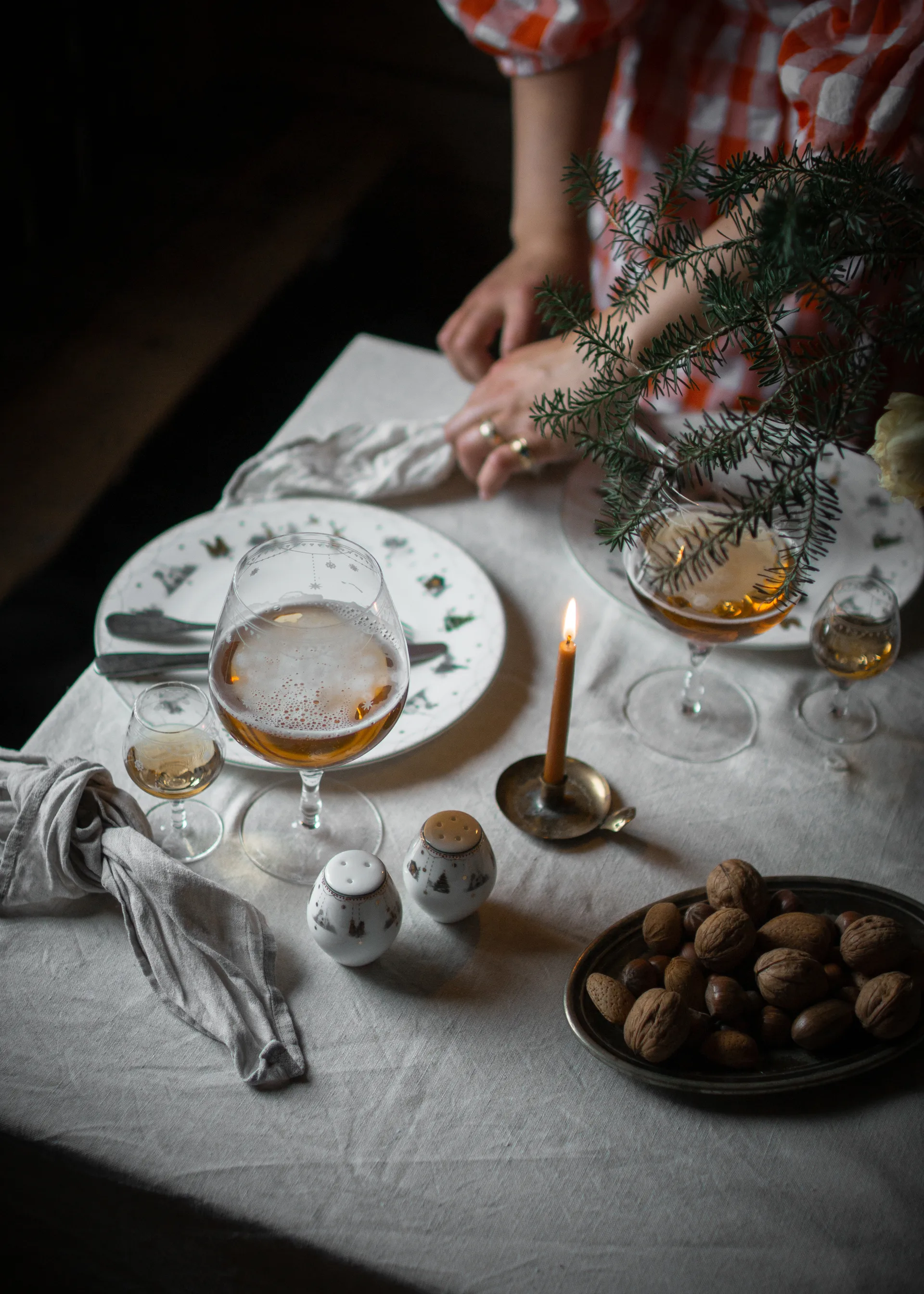 Julemorgen Story salt & pepper 混合器 2件, 白色 Wik & Walsøe