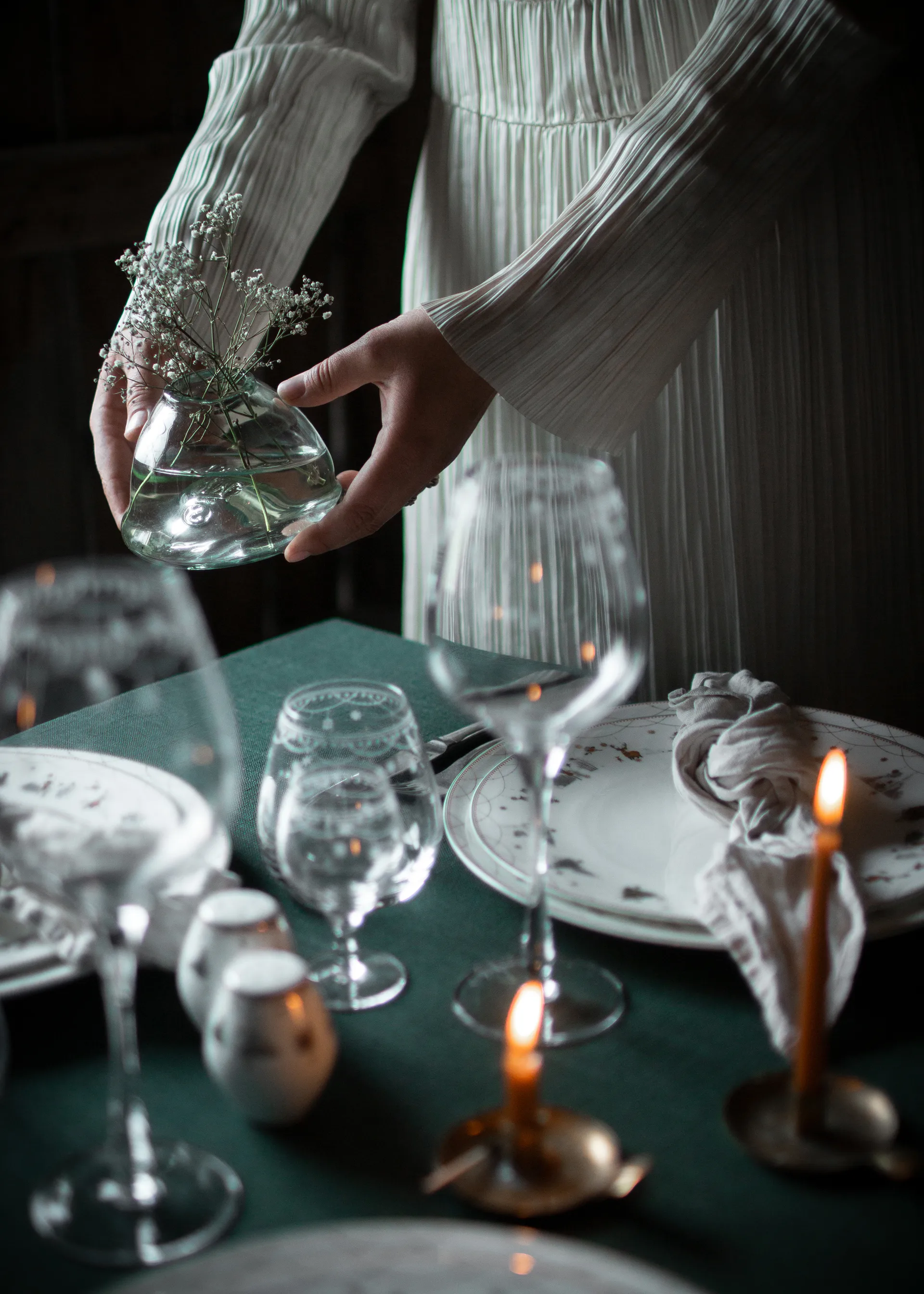 Julemorgen Story salt & pepper 混合器 2件, 白色 Wik & Walsøe