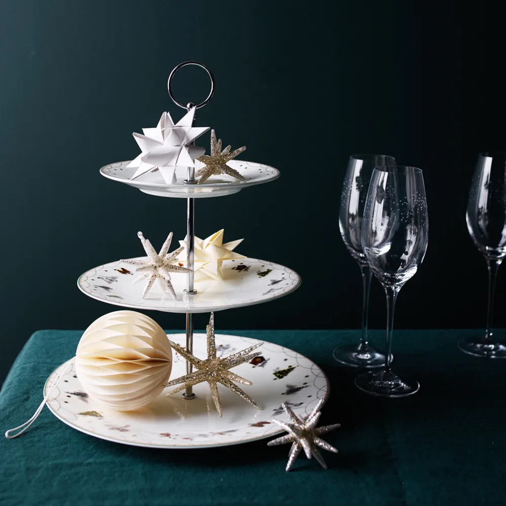 Julemorgen 蛋糕架, 白色 Wik & Walsøe