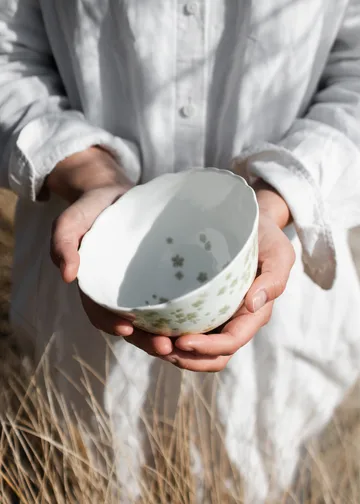 Slåpeblom 碗 Ø14cm - 绿色 - Wik & Walsøe