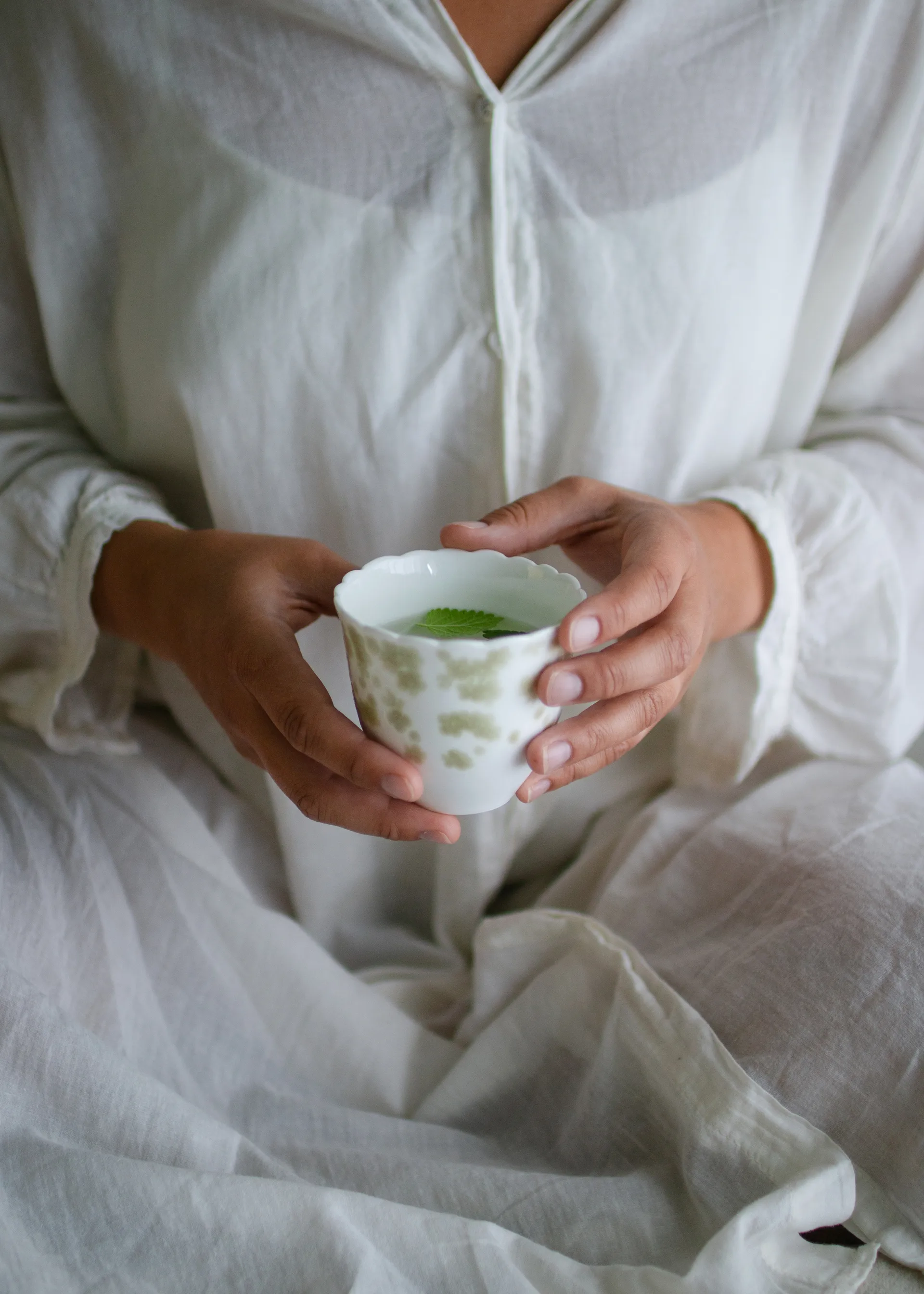 Slåpeblom 杯子 20 cl 两件套装, 绿色 Wik & Walsøe