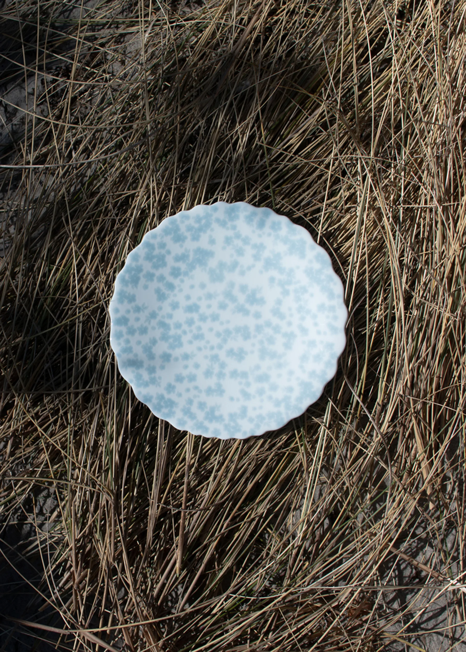 Slåpeblom 盘 Ø21cm, 蓝色 Wik & Walsøe