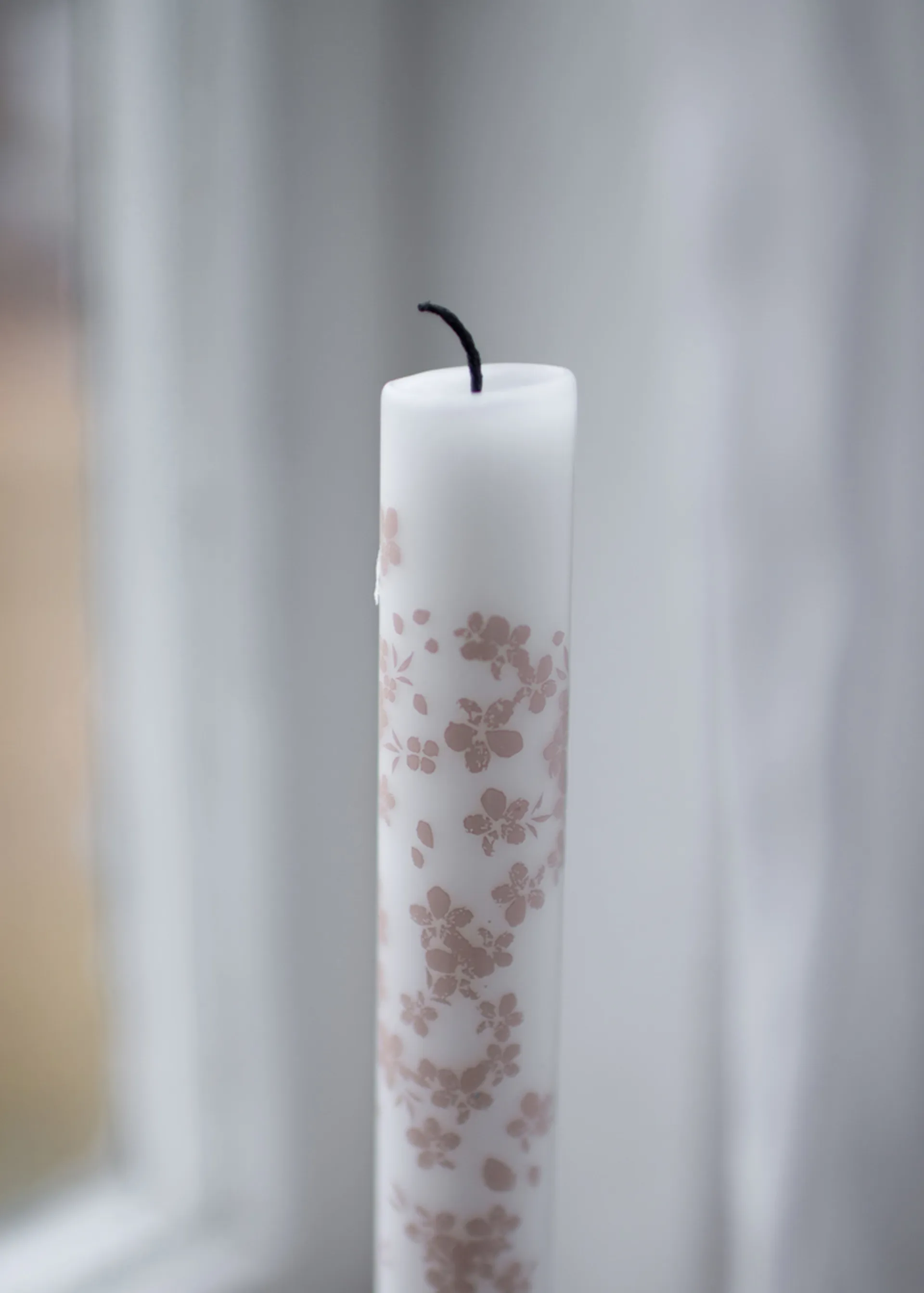 Slåpeblom tapered candle 两件套装, 粉色 Wik & Walsøe