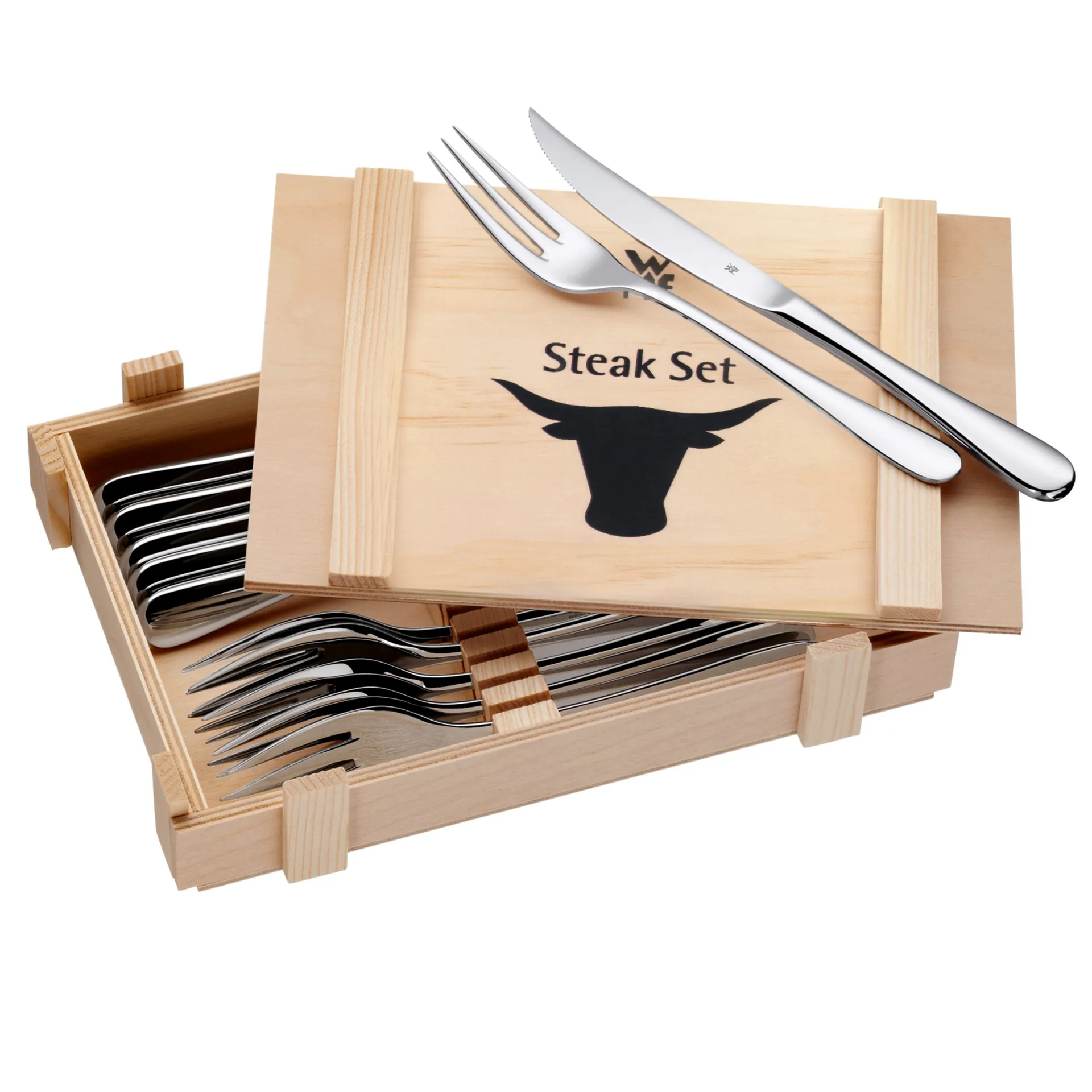 Geschenkidee BBQ 餐具 cutlery 12 pieces, 不锈钢 WMF