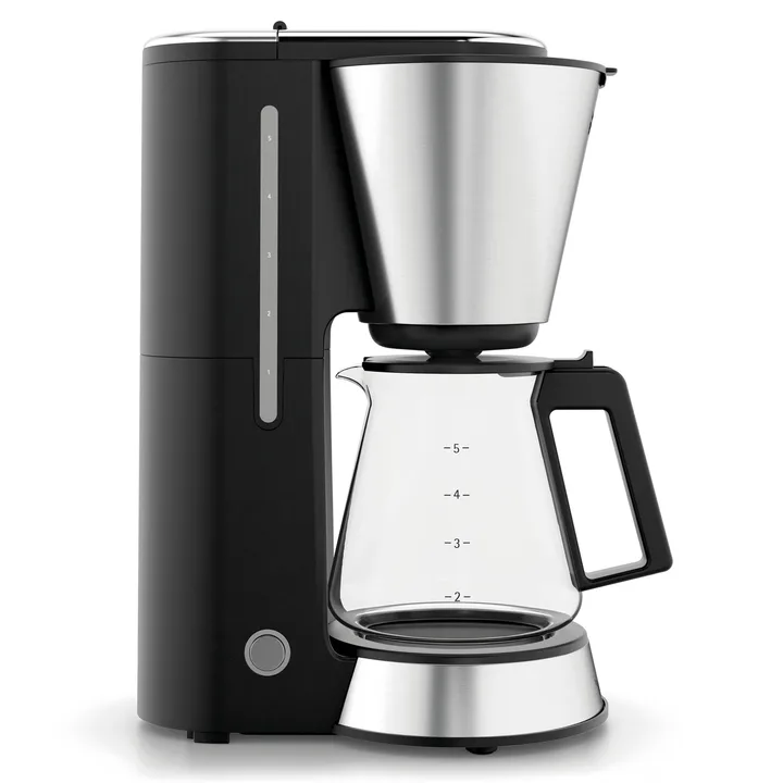 Kitchenminis 玻璃咖啡壶5杯量 - 黑色配银色 - WMF