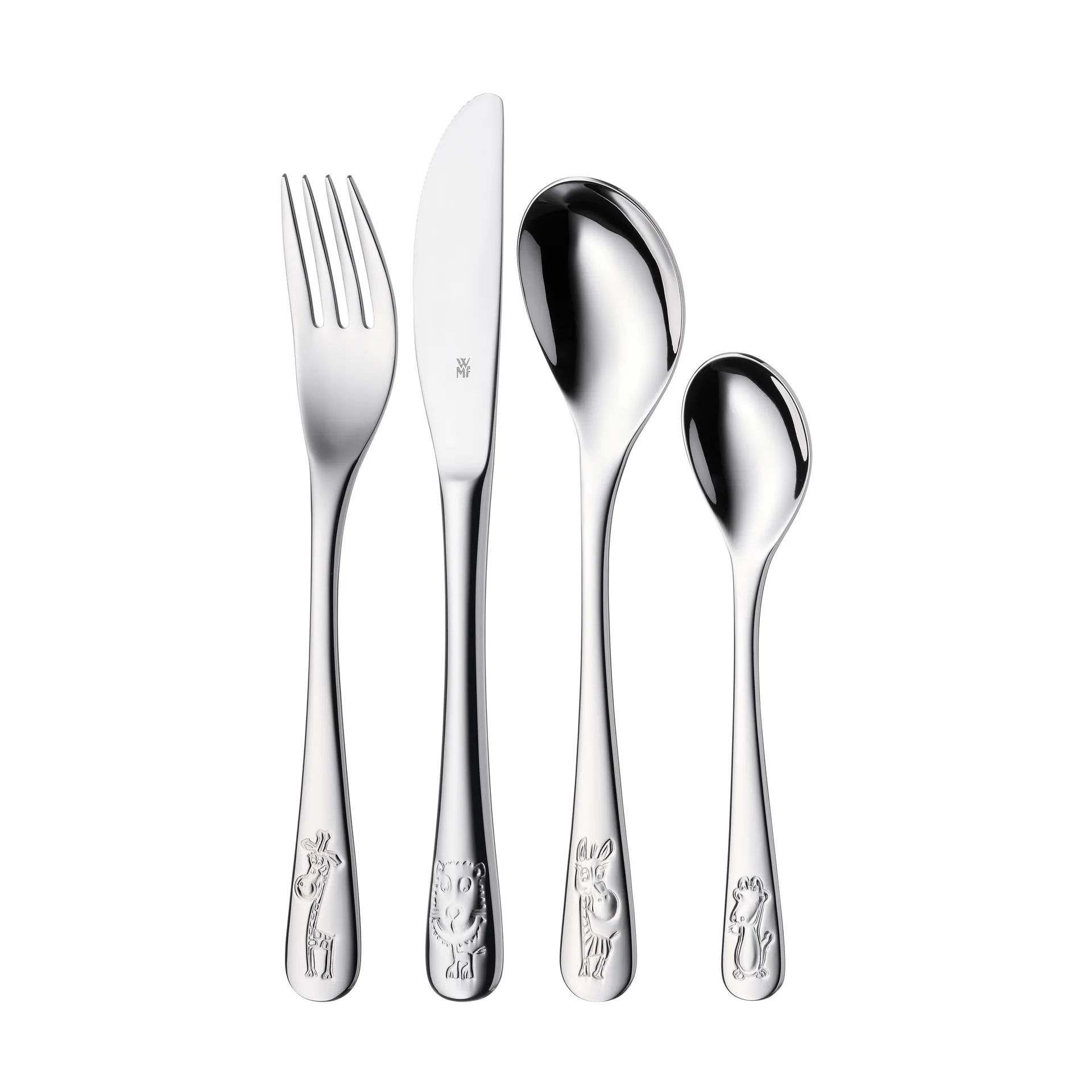WMF children's 餐具 cutlery 4 pieces, Safari WMF