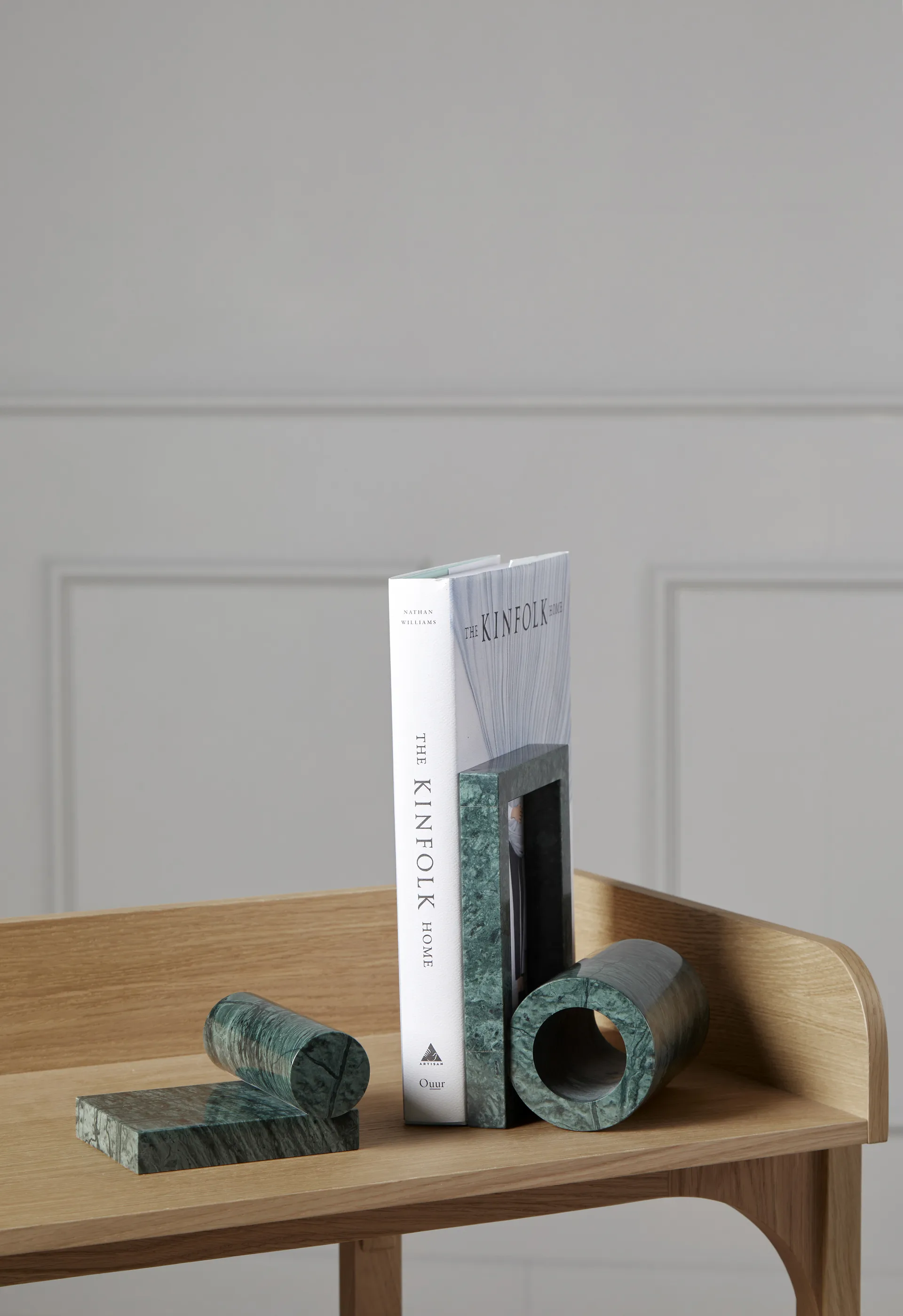 Booknd 书立架/摆件 大理石, 绿色 Woud