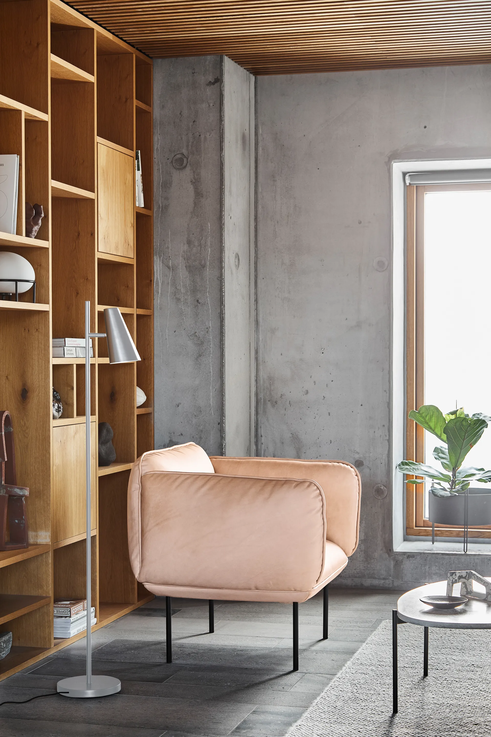 Cnno 落地灯, 银色 Woud