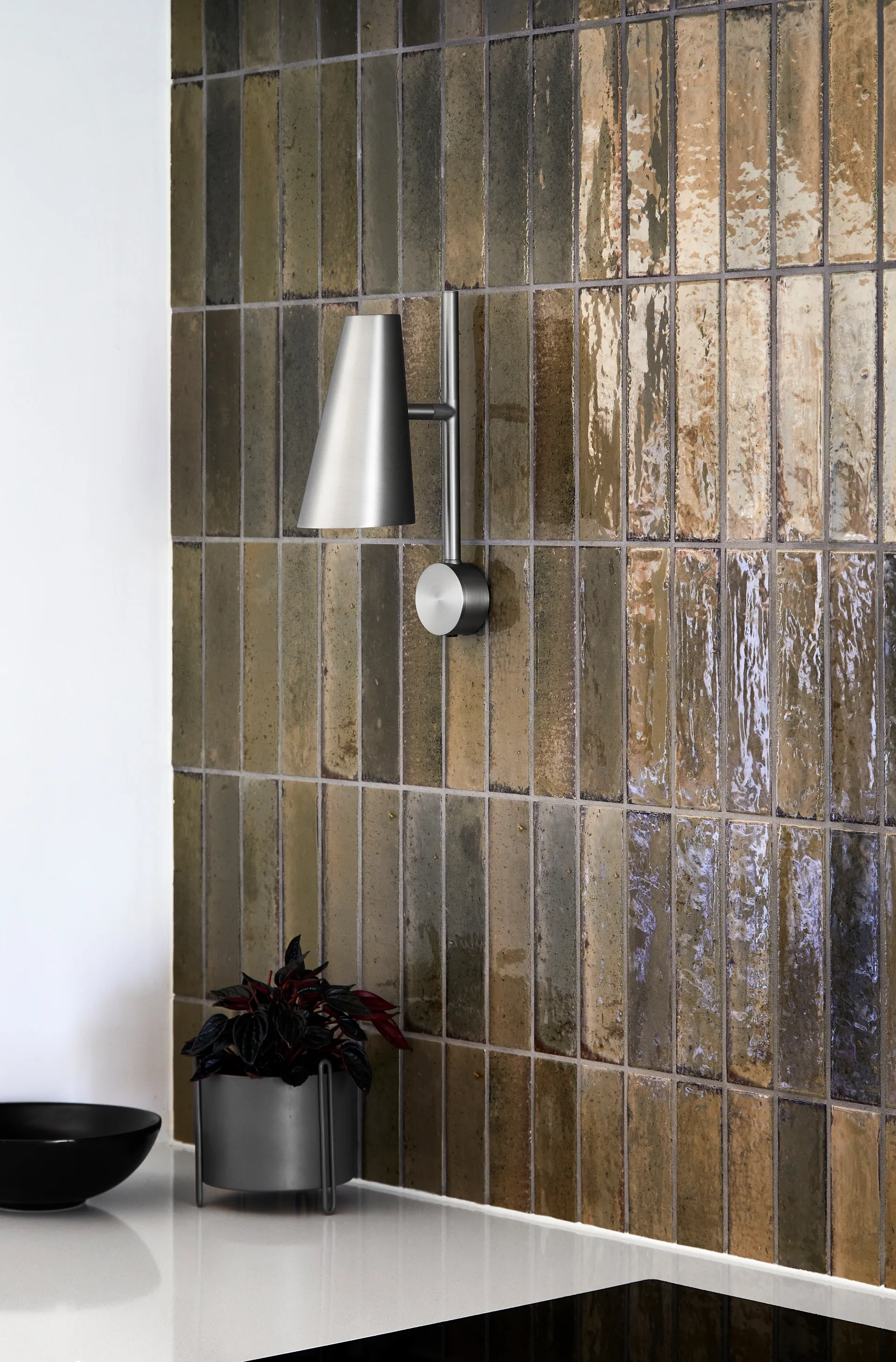 Cono 壁灯, 银色 Woud