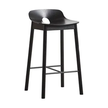 Mono barstool 65 cm - 黑色 自然木色 - Woud