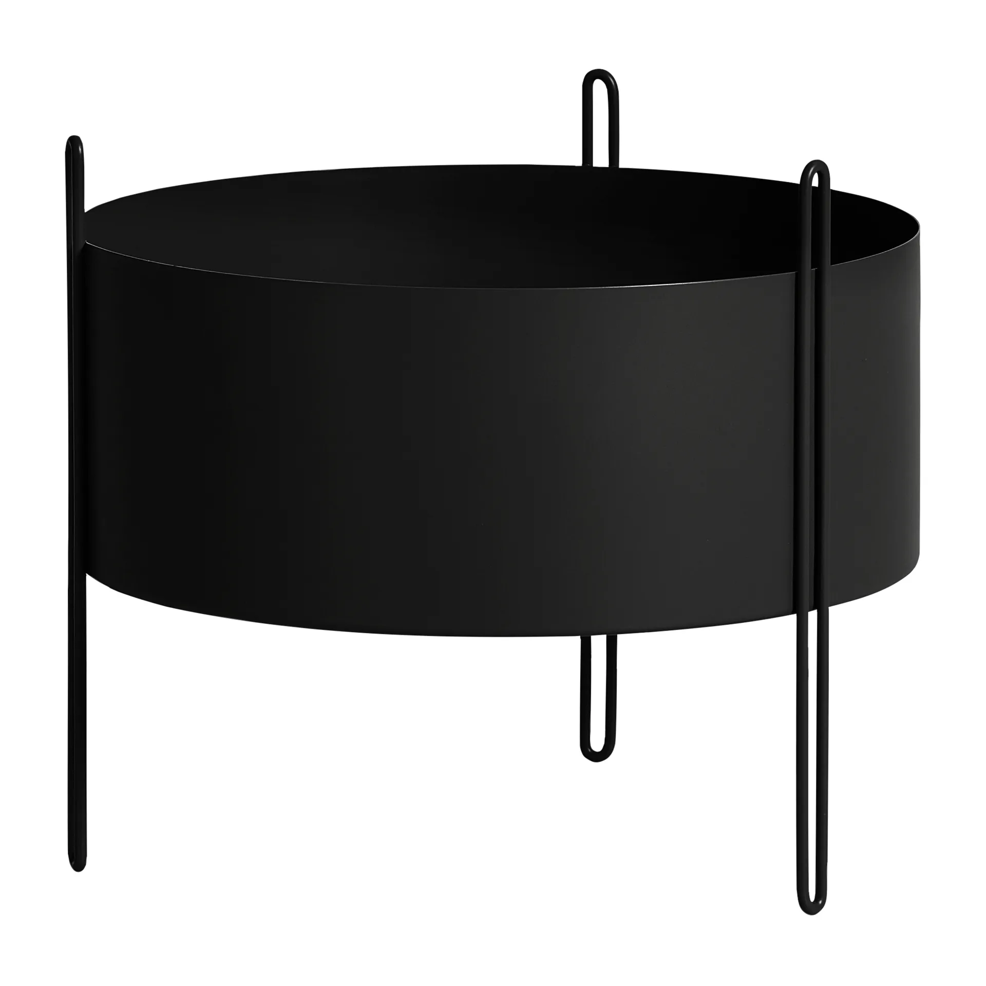 Pidestall 中号花盆 Ø40cm, 黑色 Woud