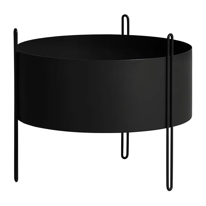 Pidestall 中号花盆 Ø40cm - 黑色 - Woud