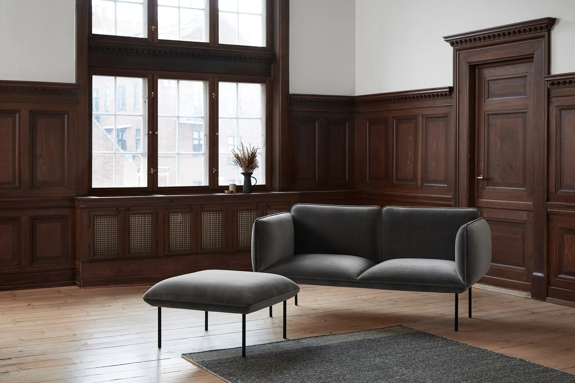 Rombo 地毯 灰色, 170x240 cm Woud