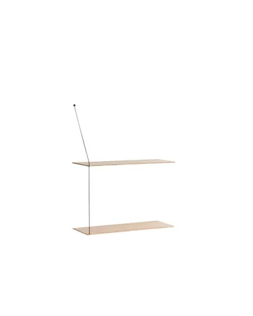 Stedge 置物架60cm - 白色涂漆橡木 - Woud