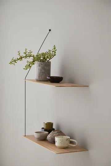 Stedge 置物架60cm - 白色涂漆橡木 - Woud